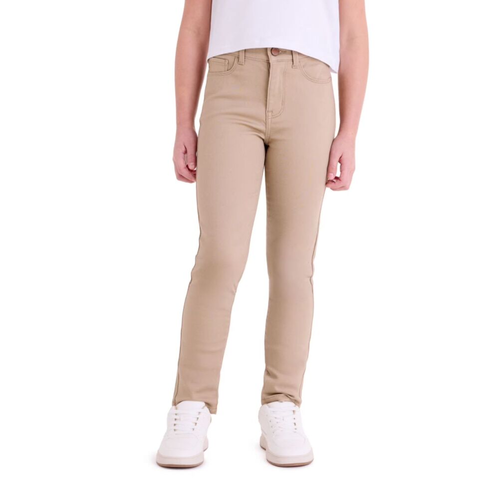 Jordache Girls Khaki High Rise Skinny Pants 5